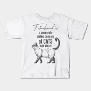 Felinetrovert Kids T-Shirt